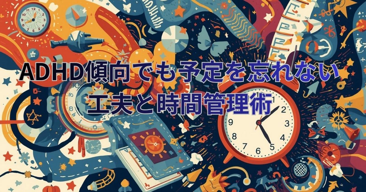 ADHD傾向でも予定を忘れない工夫と時間管理術